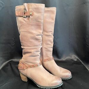 Blondo Soft Leather Radja Woman's Tall Boots with Aqua Protect  - Size 9.5 M